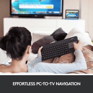 Logitech K400 Plus Wireless Touch Keyboard | Black