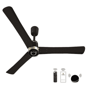 Atomberg Renesa Elite Smart | 1200 mm | BLDC Ceiling Fan with Remote Control & LED Indicators | Earth Brown