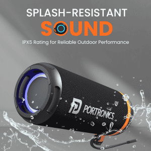 Portronics Breeze 7 Bluetooth Speaker | 15W | Black | POR 2854