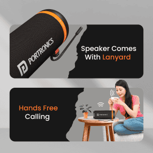Portronics Breeze 7 Bluetooth Speaker | 15W | Black | POR 2854
