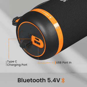 Portronics Breeze 7 Bluetooth Speaker | 15W | Black | POR 2854