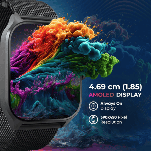 Titan Zeal Smartwatch | AMOLED | BT Calling | Rose Gold Mesh