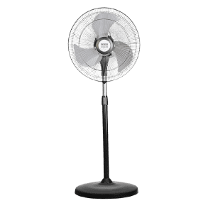 Usha Turbo 180 Pedestal Fan | 450mm | Metal Black