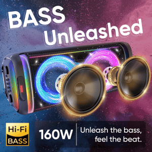 iGear X-Bass 160 Portable Bluetooth Party Speaker | 160W | Black