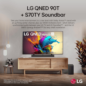 LG S70TY  | 400W | 3.1 Channel | Dolby Atmos | Black | S70TY AINDLLK