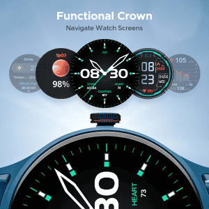 boAt Primia Celestial Smartwatch | Cyan Blue