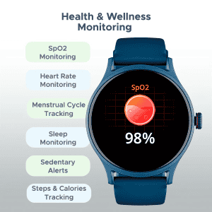 boAt Primia Celestial Smartwatch | Cyan Blue