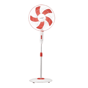 V Guard Finesta STS Prime II Pedestal Fan | 400MM | White Red