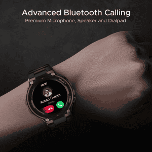 boAt Wave Force 3 BT Calling Smartwatch | GPS Position Tracking | Active Black