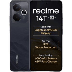 Realme 14T 5G | 8GB | 256GB | Obsidian Black