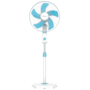 Bajaj Penta Robusto Pedestal Fan | 400mm | 5 Blades | Icy Blue