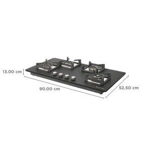 Faber BELLA HT 904 BR AI FFD Glass Top Automatic Hob | 4 Burner