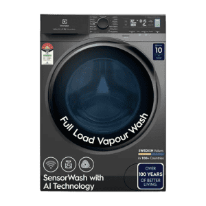Electrolux Ultimate Care 700 Wifi Inverter Fully Automatic Front Load Washing Machine | 11 kg | 5 Star | Onyx Dark Silver | EWF1142R7SB