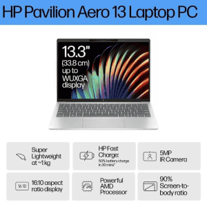 HP Pavilion Aero Thin & Light Laptop | AMD Ryzen 5 Ryzen 5 8640U | 16 GB | 512 GB SSD | Silver | 13-BG0016AU