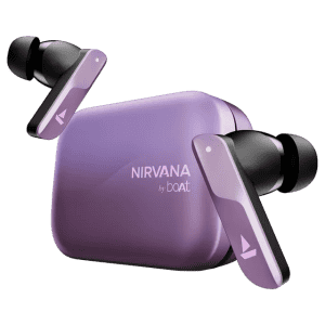 boAt Nirvana X TWS Earbuds | AI Noise Cancellation | IPX5 Water Resistant | Smoky Amethyst