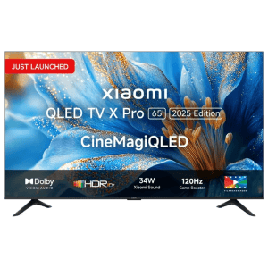 Xiaomi X Pro 4K Ultra HD QLED Smart Google TV |  165.1 cm (65 inch) | ElA6006IN