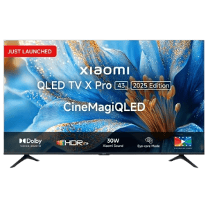 Xiaomi X Pro Series QLED Google TV | 109.22 cm (43 inch) | 4K Ultra HD Smart with Google Voice Assistant | ELA6002IN