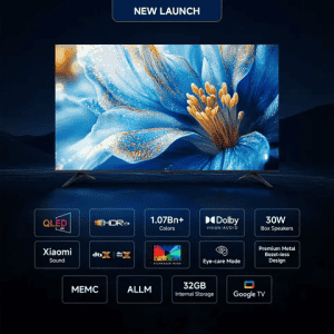 Xiaomi X Pro Series QLED Google TV | 109.22 cm (43 inch) | 4K Ultra HD Smart with Google Voice Assistant | ELA6002IN