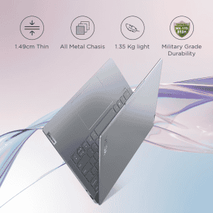Lenovo Yoga Slim 6 Thin and Light Laptop | Intel Core i5 13th Gen 13500H |16 GB | 512 GB SSD | Storm Grey | 83E00004IN