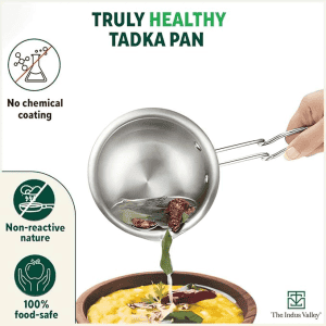 The Indus Valley Triply Stainless Steel Tadka Pan