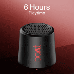 boAt Stone Uno Bluetooth Speaker | 6HRS Battery | 3W | Raging Black