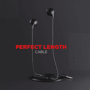 boAt Bassheads 104 in Ear Wired Earphones | Black