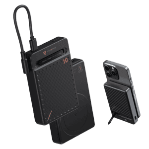 Portronics Chyro Magnetic 15W  Wireless Fast Charging Powerbank | 10000mAh |  20W | Black | POR 2663