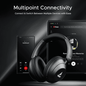 boAt  Rockerz 650 Pro Bluetooth Wireless Headphone | Fast Charge | Dolby Audio | Iris Black