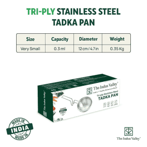 The Indus Valley Triply Stainless Steel Tadka Pan