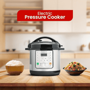 Blueberry’s Electric Pressure Cooker | Stainless Steel | 4 L | ‎BEPC 4