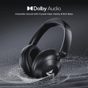 boAt  Rockerz 650 Pro Bluetooth Wireless Headphone | Fast Charge | Dolby Audio | Iris Black