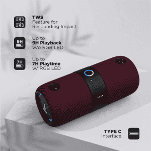 boAt Stone Bluetooth Speaker | 14 W |  upto 9 Hours Battery  | True Wireless | 1208