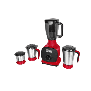 Faber Juicer Mixer Grinder | 800W | with 3 Stainless Steel Jar | Mystic Red | FMG Candy 800 3J+1 Pc