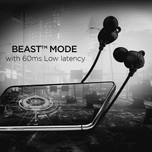 boAt Rockerz 109 Bluetooth Neckband | ENx Technology | Beast Mode | Active Black