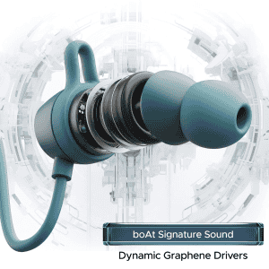 boAt Rockerz 255 Touch in Ear Neckband | Spatial Audio | Full Touch Controls | Teal Green