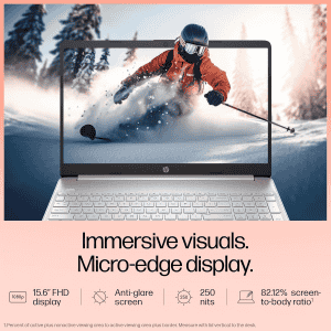 HP 15s Thin and Light Laptop | Intel Core i5 12th Gen 1235U | 8 GB | 512 GB SSD | Silver | 15S-FY5008TU