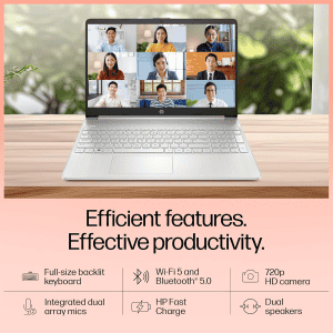 HP 15s Thin and Light Laptop | Intel Core i5 12th Gen 1235U | 8 GB | 512 GB SSD | Silver | 15S-FY5008TU