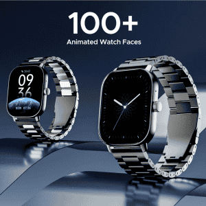 boAt Wave Spectra  Smart Watch  | AMOLED Display | Steel Black