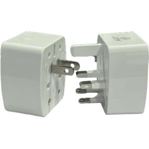 JTP Universal Plug 6AMAX Worldwide J4 Adaptor  | White