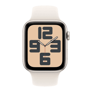 Apple Watch SE GPS with Starlight Sport Band | 44mm Retina LTPO OLED Display | Starlight Aluminium Case