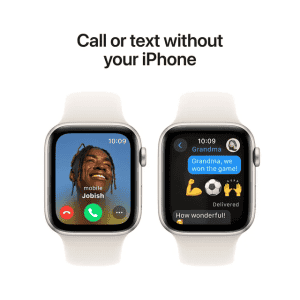 Apple Watch SE GPS with Starlight Sport Band | 44mm Retina LTPO OLED Display | Starlight Aluminium Case