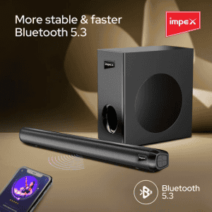 Impex Thunder BEAT 3308 Soundbar with Subwoofer | 140W | Bluetooth 5.3 | Wall Mountable | Black