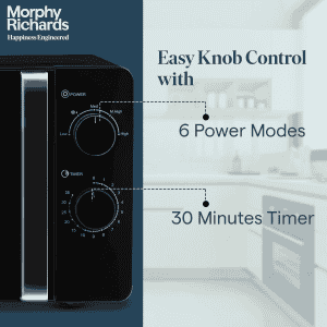 Morphy Richards Solo Microwave Oven | 20 L | Black | 790024