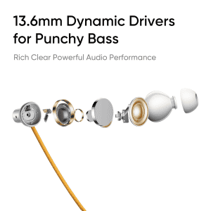 realme Buds Wireless 5 ANC Neckband | 50dB ANC | 13.6mm | Midnight Black