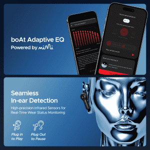 boAt Nirvana Iris EarBuds | upto 32 dB ANC | Crystal Bionic Sound | Crystal Black