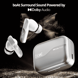 boAt Airdopes 800 | Dolby Audio | 4 Mics AI ENx Tech Titanium Drivers | Interstellar White