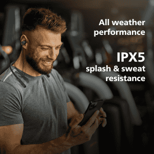 Philips Wireless In ear Neckband | 13mm | Deep Black | TAN1150BK/94