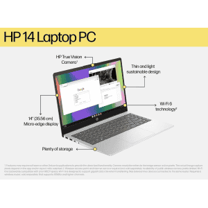 HP Laptop | 13th Gen | 8 GB RAM | 512 GB SSD | Intel Core i3 | 14 inch | Silver | 14-EP0341TU