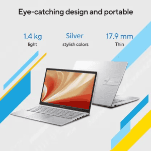 ASUS Vivobook 14 Thin and Light Laptop | Core i3 | 13th Gen 1315U | 8 GB | 512 GB SSD | 14 inch | Cool Silver | X1404VA-NK761WS