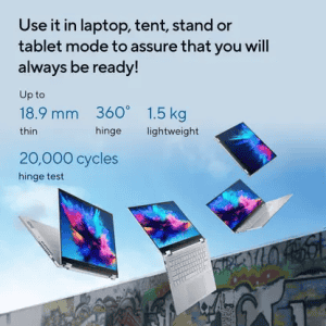 ASUS Vivobook S14 Flip |  Core i5 | 13th Gen 13420H | 16 GB | 512 GB SSD | 14 inch | Transparent Silver | TP3402VAO-LZ612WS